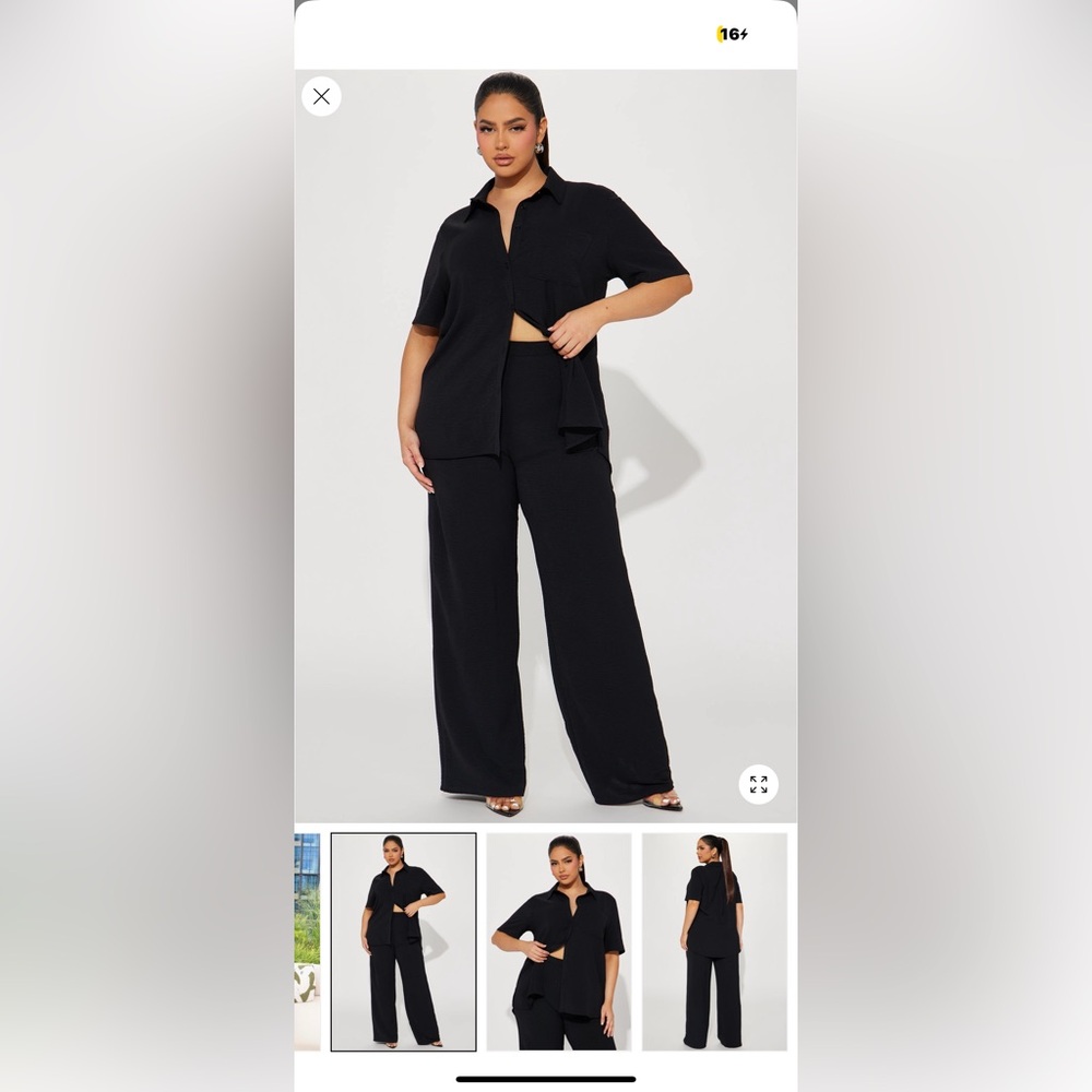 Women Fashion Nova Pants Suit - 3X - XXXL - Pants Set - Workwear - Plus Size Set